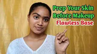 How To Prep Skin Before Makeup || Avoid Cakey Base