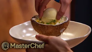 Reynold and Jessie vs. 2 Professional Chefs! | MasterChef Australia
