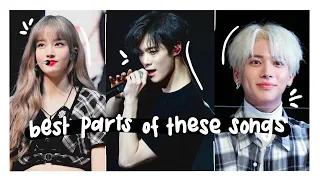 parts in kpop songs that tickle the right part of my brain