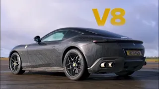 Ferrari Roma vs Bently Gt Speed vs Aston Martin DBS: Drag Race