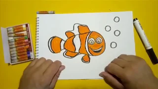 Рисуем рыбку Немо/ Урок Рисования / Из мультфильма "В Поисках Немо"/ Drawing fish Nemo