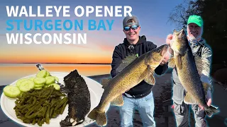 Wisconsin Walleye Opener in Sturgeon Bay attending Wacky Walleye Spring School - ft. Chad