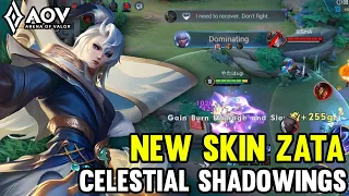 AoV : NEW SKIN ZATA CELESTIAL SHADOWINGS GAMEPLAY | ARENA OF VALOR