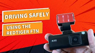Redtiger F7N mini Dash Cam, Full HD 4K Dual Dash Cam Front Rear Camera.