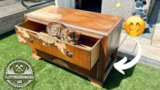 Art Deco chest of drawers restoration