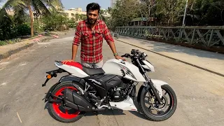 2023 TVS Apache RTR 160 4V - Ride Review (Pearl White)