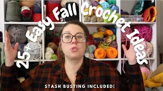 25+ Fall Crochet Ideas | Stash Busting | Crochet Day by Day