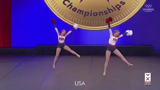 ICU Worlds 2023 Pom Doubles   Team USA