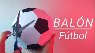 Cómo hacer un Balón de Fútbol de Papel | Momuscraft
