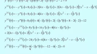 Решение дифференциальных уравнений с помощью степенных рядов -3