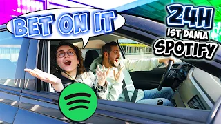 24 STUNDEN IST DANIA SPOTIFY! Sie singt die Playlists von Kaan im Auto! Witzige Challenge