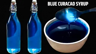 Blue Curacao syrup recipe | how to make Curacao syrup at home | blue Curacao syrup mojito |