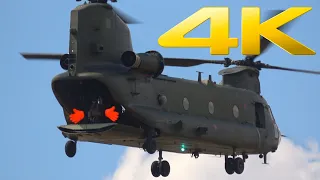 4K | Royal Air Force Chinook air display at RIAT 2018