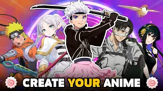 CREATE YOUR ANIME 🍥🥰 Choose 1 out of 4 🤔 Random Anime Story Challenge 🤯