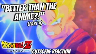 DBZ Fan REACTS to Kakarot Cutscenes for the First Time! (Trunks + Bardock DLC)