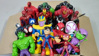 SPIDERMAN VS IRONMAN VS HULK VS CAPTAIN AMERICA VS VENOM VS THANOS SUPERHERO AVENGERS UNBOXING