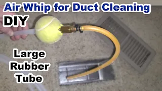 Large DIY Air Whip for Duct Cleaning - Making a Large Rubber Air Whip to Clean HVAC Air Ducts