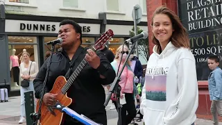 UNIQUE voice stops people on the street | "All I Ask" by Adele | Allie Sherlock & Fabio Rodrigues