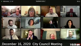 December 16, 2020 Hoboken City Council Meeting (Re-broadcast)