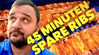 SPARERIBS in 45 Minuten ganz einfach GRILLEN --- Klaus grillt