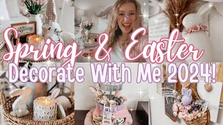 EASTER Decorate With Me 2024! Decorating My Home For Spring and Easter 2024!