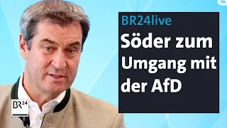 Zusammenarbeit mit AfD auf kommunaler Ebene? Söder reagiert auf Merz | BR24live