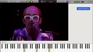 Sixty Years On (Playhouse Theatre 1976) Elton John Piano Transcription