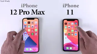 iPhone 12 Pro Max vs iPhone 11 : Speed Test + Size Comparison + Ram Management