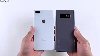 SAMSUNG Note 8 vs iPhone 8 Plus in 2021? Speed Test & Ram Management