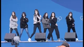 180223 여자친구 (GFRIEND) Rainbow (레인보우) 사복 리허설 [전체] 직캠 Fancam (평창 동계올림픽 '헤드라이너쇼' ) by Mera