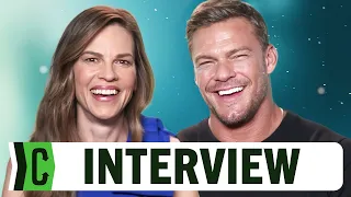 Alan Ritchson and Hilary Swank Reveal Ordinary Angels Scene They Were Nervous to Film