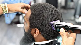 HAIRCUT TUTORIAL: SHADOW TAPER 360 WAVES SHAG