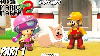 Super Mario Maker 2 Story Mode Gameplay Walkthrough Part 1