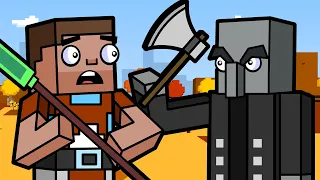 Vindicator & Pumpkin Pastures | Block Squad (Minecraft Animation)