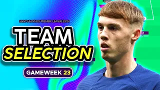 FPL TEAM SELECTION GAMEWEEK 23  |  Fantasy Premier League Tips 23/24