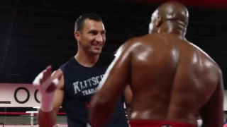 Shannon Briggs and Wladimir Klitschko Gym Showdown