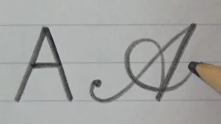 Print and cursive handwriting with pencil | Satisfying calligraphy | Neat and clean