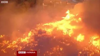 Сотни домов горели в фавеле Сан-Паулу