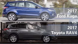 2017 Ford Kuga vs 2017 Toyota RAV4 (technical comparison)