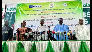 World Press Freedom Day - Nigeria commitment to protect the press & the environment