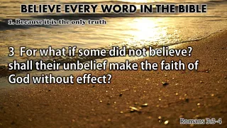 BELIEVE EVERY WORD IN THE BIBLE (Wednesday Service - Oct. 7, 2020)