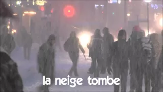Французский язык для начинающих # Vocabulaire # la neige tombe