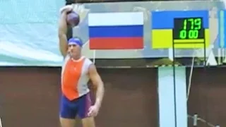 Антон Анасенко - рывок гири 32 кг 179 раз (Эстония, 2009)