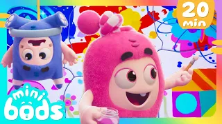 Painting Trouble! | Minibods |  Moonbug Kids - Fun with Friends | Funny Cartoons for Kids