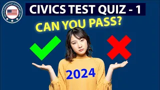 US Citizenship Official Civics Test 2024 | PRACTICE TEST 1
