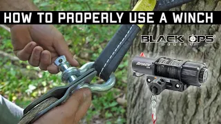 How to Use a Winch, Snatch Block and Tree Save on the Trail | Black Op Series Winches