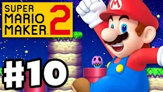 Super Mario Maker 2 - Gameplay Walkthrough Part 10 - Dodging Rotten Mushrooms! (Nintendo Switch)