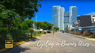 Morning Bike Ride in Buenos Aires, Argentina - 4K HDR