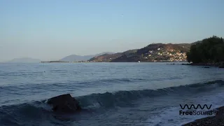 Relaxing sea waves sound - Limni, Greece