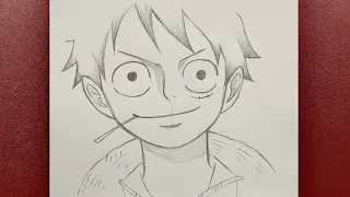 Anime drawing | how to draw Monkey D. Luffy step-by-step